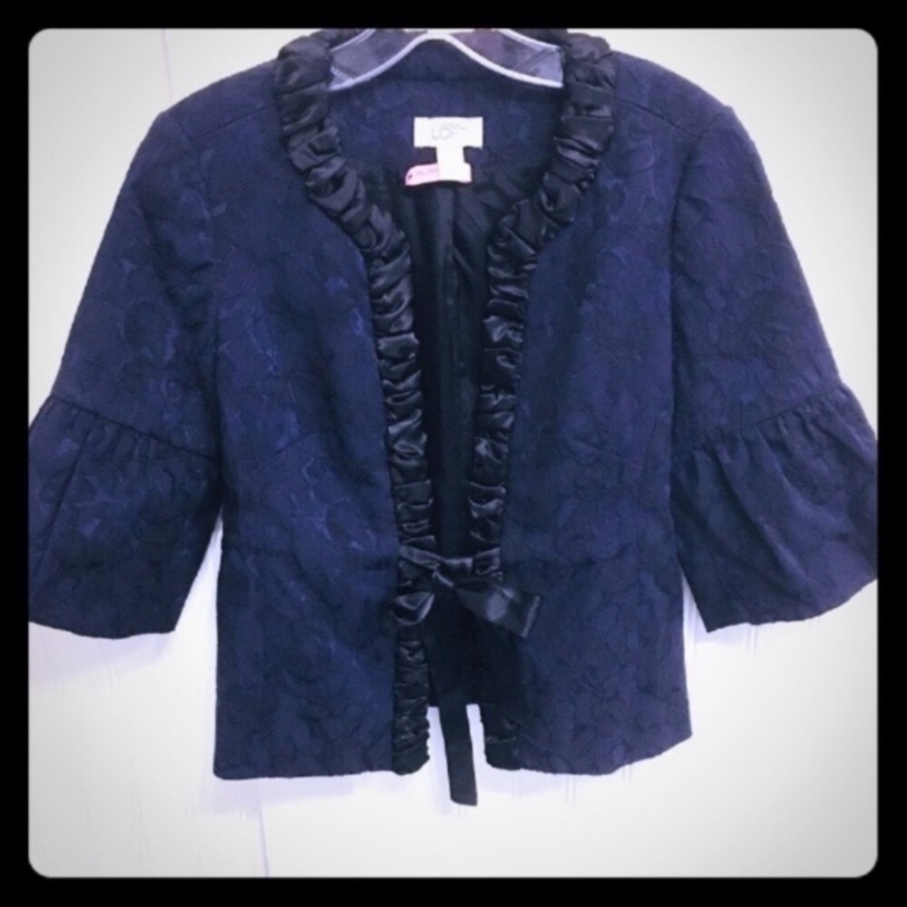 Loft Like new gorgeous navy suit jacket size 4